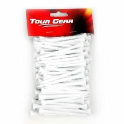 GENERIC White Wooden Tees 100 Pack Golf Tees